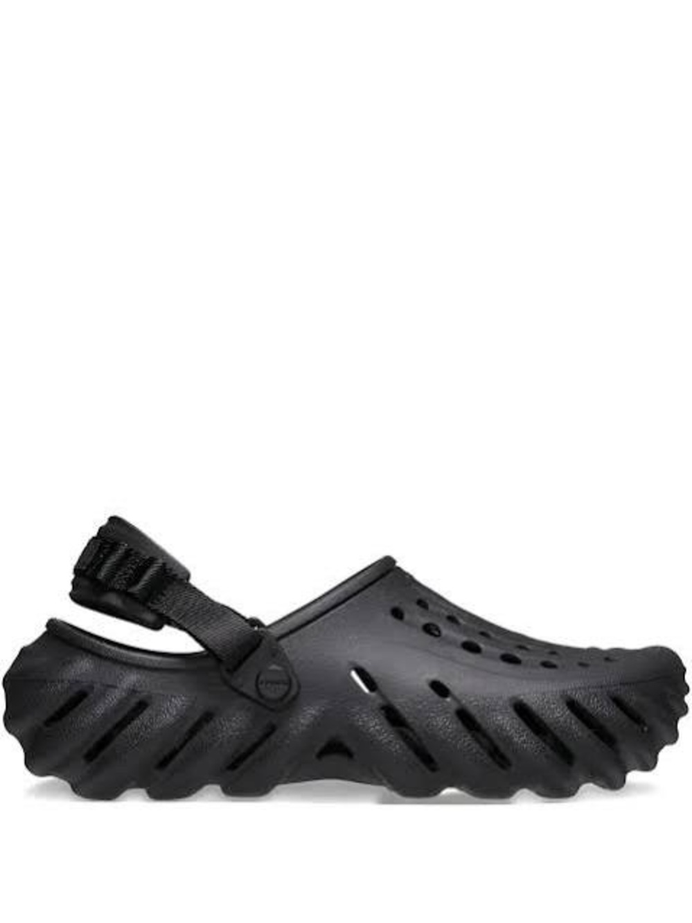 Crocs Echo Clog Black Chunky Platform Slip On Shoes Kids J4 💛🍄
